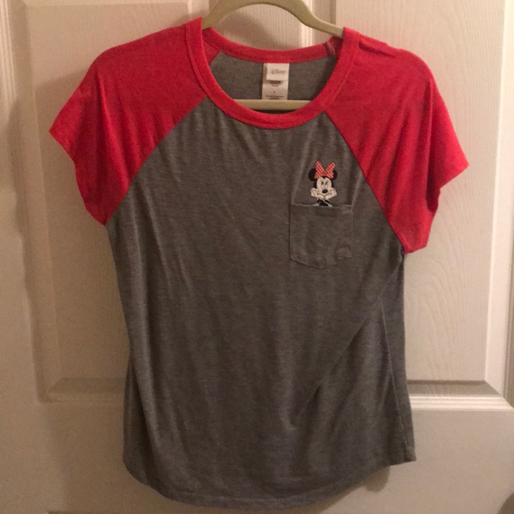 DISNEY Minnie Mouse Short Sleeve Baseball Tee